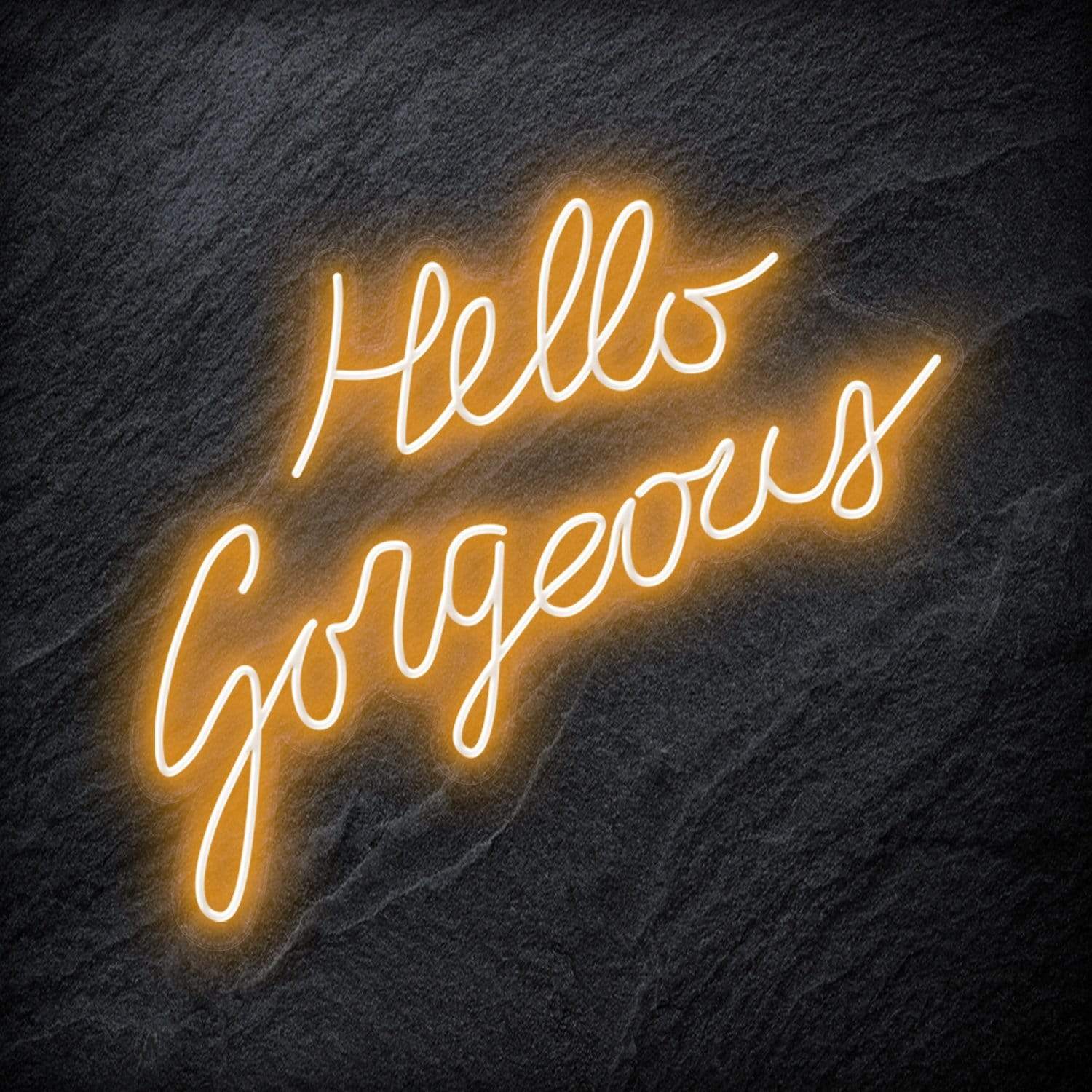 "Hello Gorgeous" LED Neon Sign Schriftzug - NEONEVERGLOW