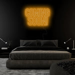 "Coming Soon" LED Neon Sign Schriftzug - NEONEVERGLOW