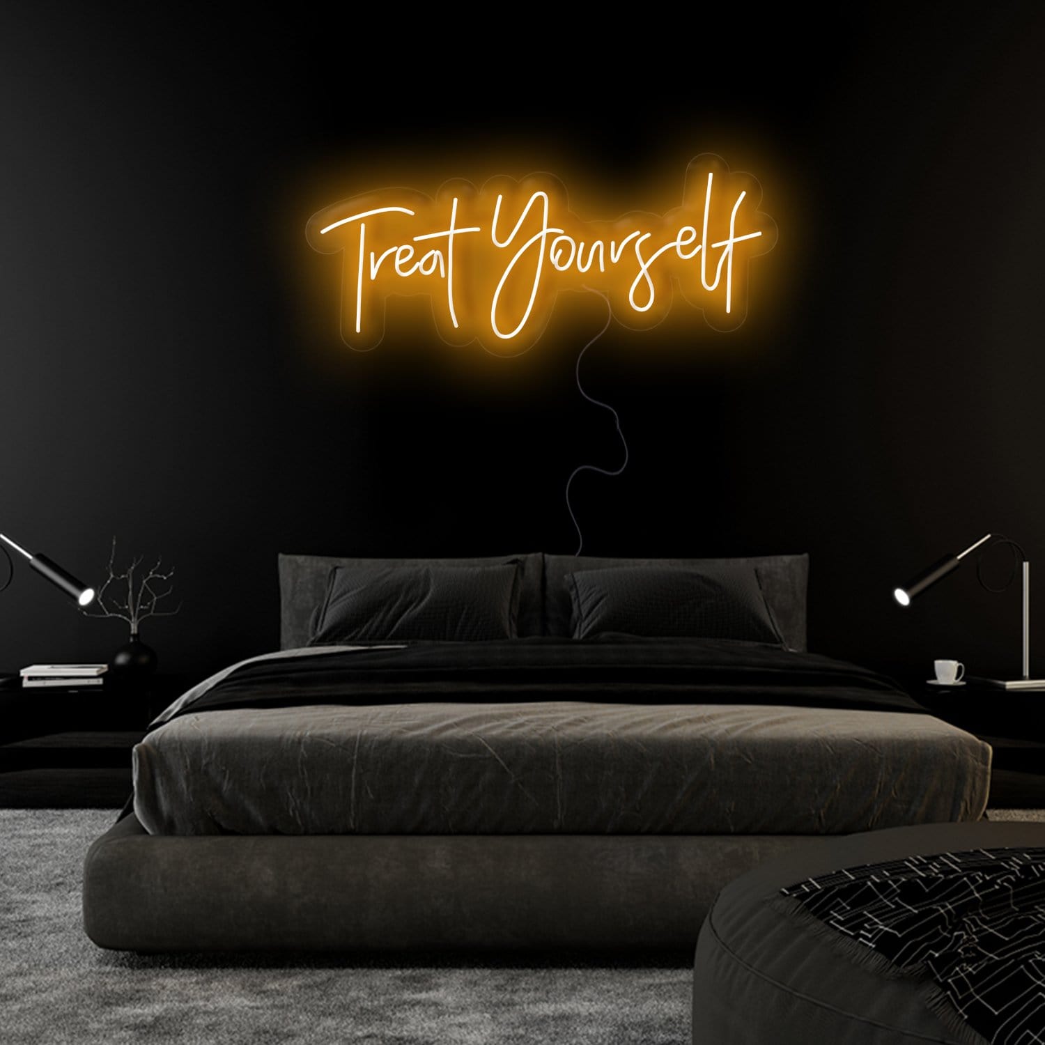 "Treat Yourself" LED Neon Sign Schriftzug - NEONEVERGLOW