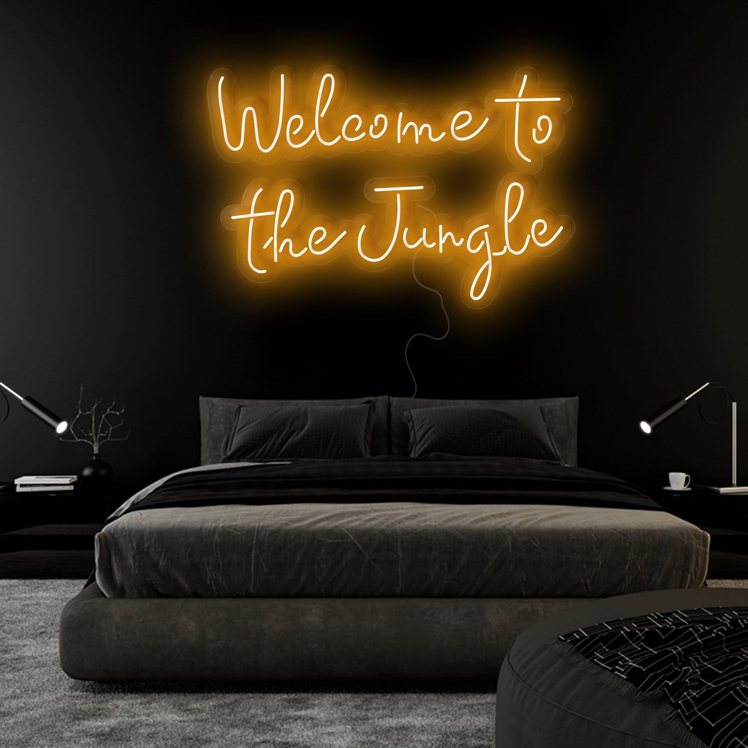 "Welcome To The Jungle" LED Neonschild Sign Schriftzug - NEONEVERGLOW