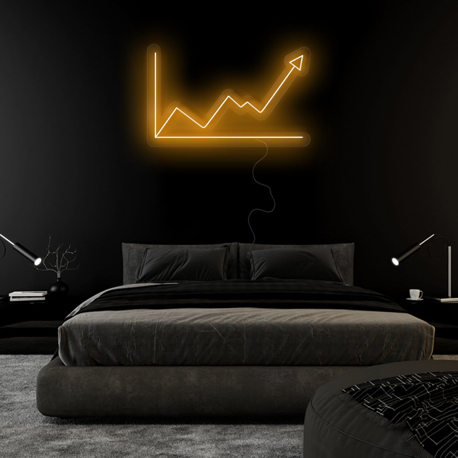 "Aktien" LED Neonschild Sign - NEONEVERGLOW