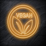 " Vegan" LED Neonschild - NEONEVERGLOW