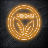 " Vegan" LED Neonschild - NEONEVERGLOW