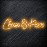 " Cheese & Kisses" LED Neon Schriftzug - NEONEVERGLOW