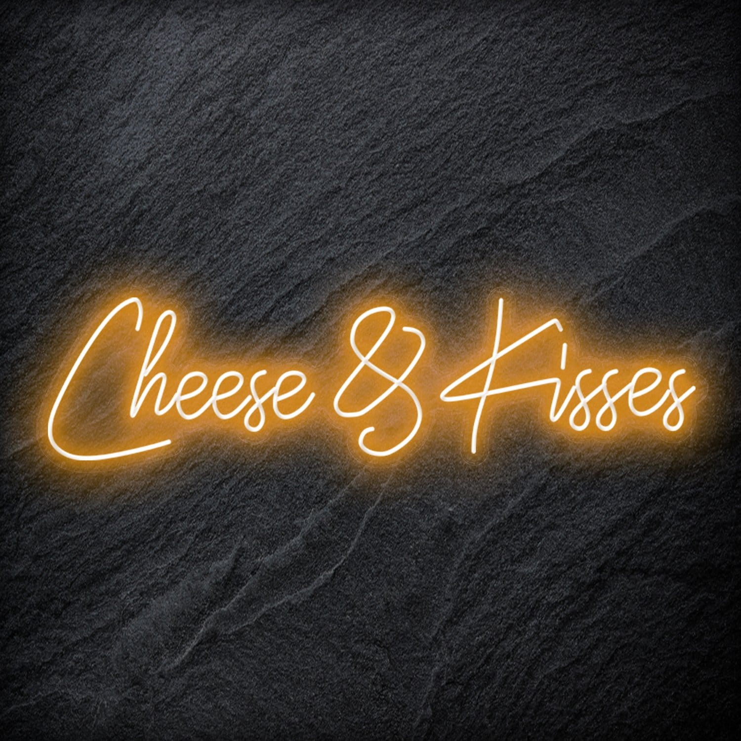 " Cheese & Kisses" LED Neon Schriftzug - NEONEVERGLOW