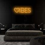 "Herz Vibes" LED Neonschild Sign - NEONEVERGLOW