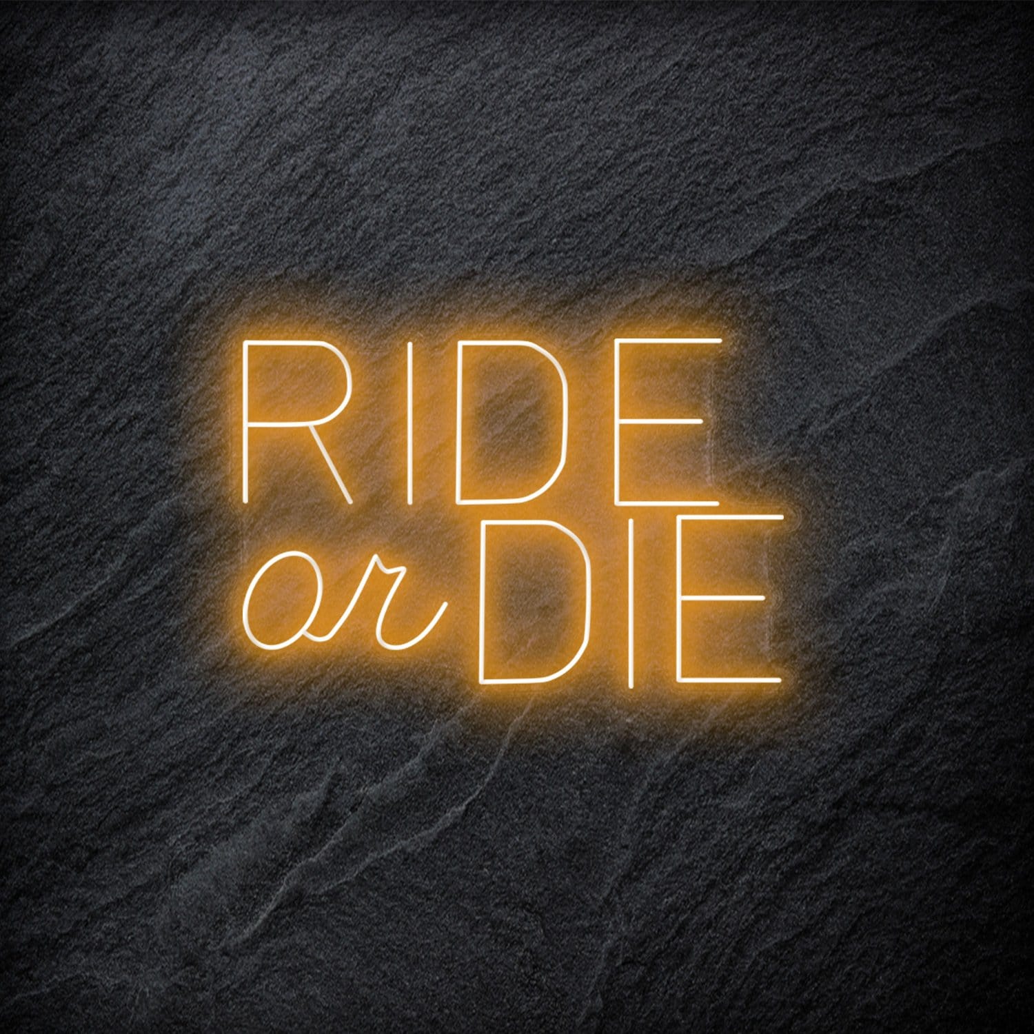 " Ride Or Die" LED Neon Schriftzug - NEONEVERGLOW