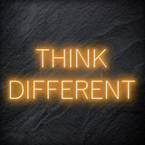 "Think Different" LED Neon Schriftzug Sign - NEONEVERGLOW