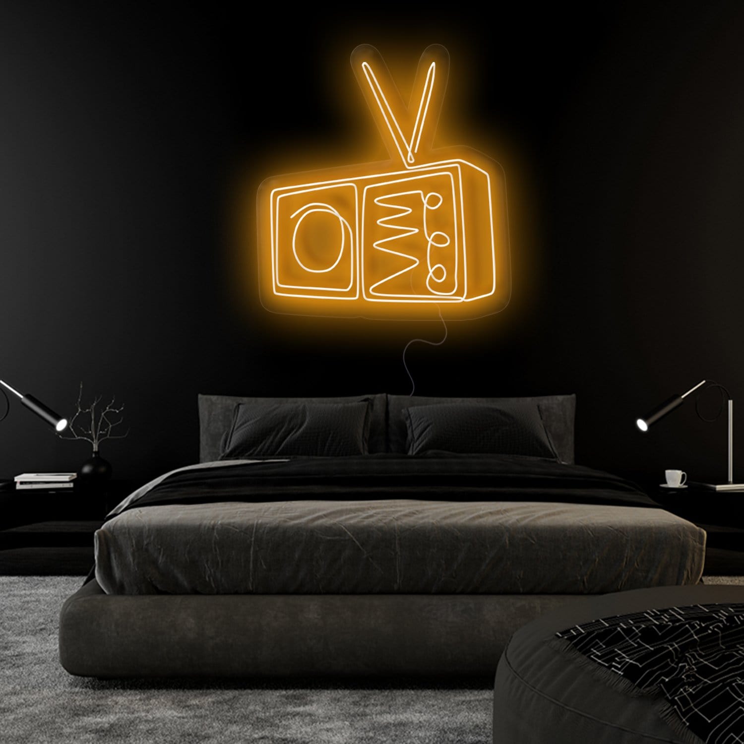 "TV Radio" LED Neonschild Sign - NEONEVERGLOW