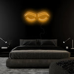 "Lashes" LED Neonschild Sign - NEONEVERGLOW