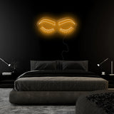 "Lashes" LED Neonschild Sign - NEONEVERGLOW
