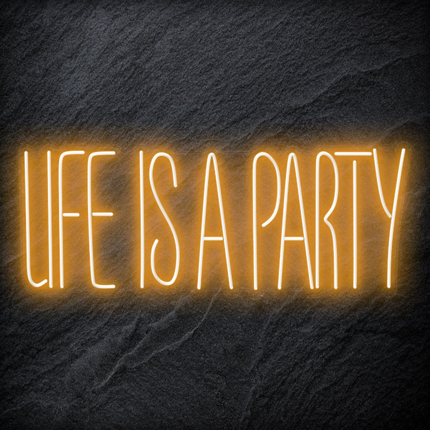 " Life Is a Party " LED Neon Schriftzug - NEONEVERGLOW