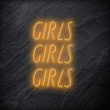 "GirlsGirlsGirls" LED Neonschild - NEONEVERGLOW