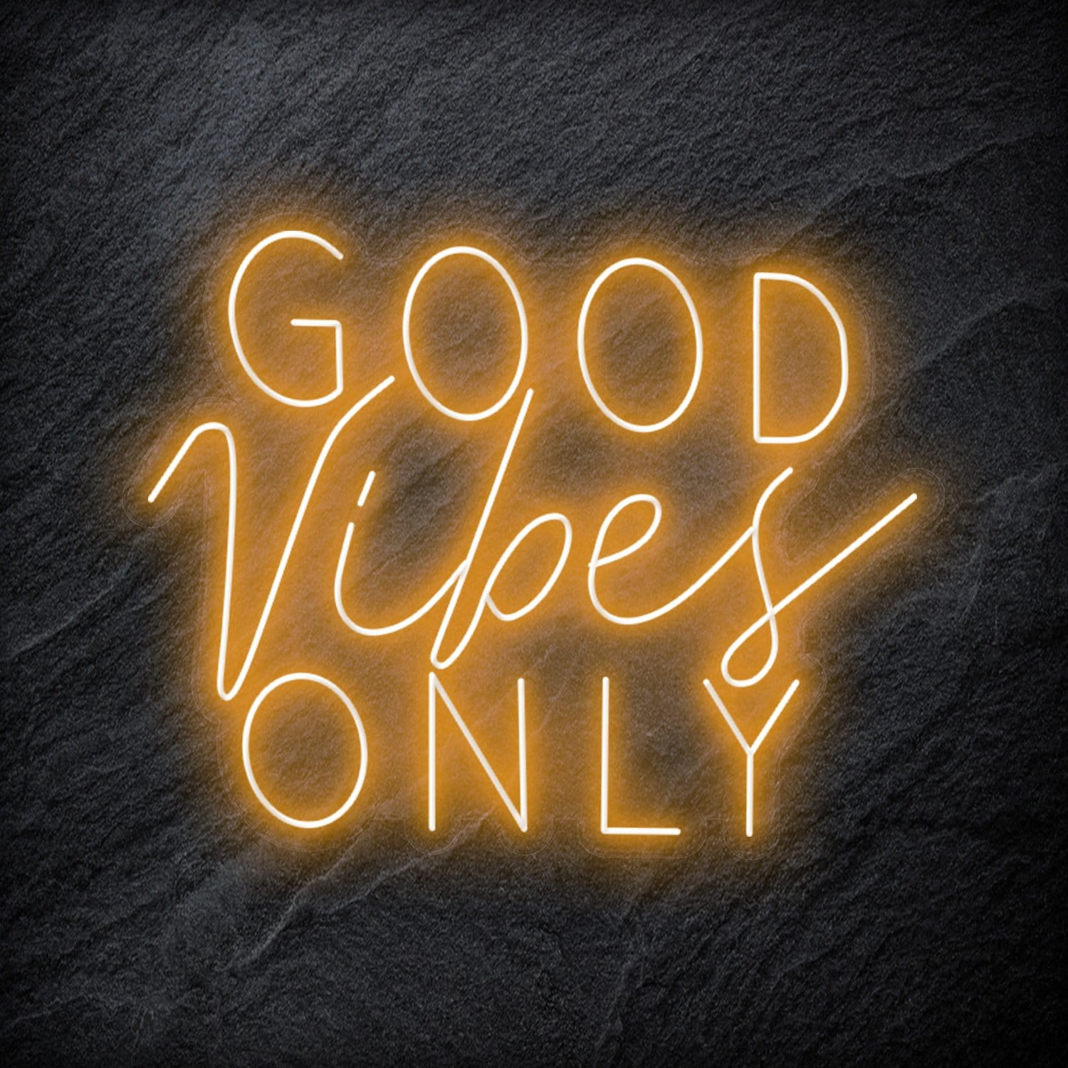 "Good Vibes Only" LED Neon Schriftzug Sign - NEONEVERGLOW