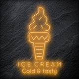"Ice Cream Cold & tasty" LED  Neonschild - NEONEVERGLOW