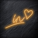 " In Love" LED Neonschild - NEONEVERGLOW