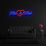 " Mr&Mrs " LED Hochzeit Neonschild Sign - NEONEVERGLOW