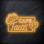 "Cafe Tacos" LED Neonschild - NEONEVERGLOW