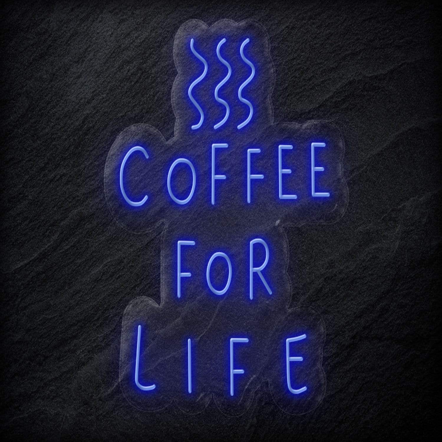 " Coffee For Life" LED Neon Schild - NEONEVERGLOW