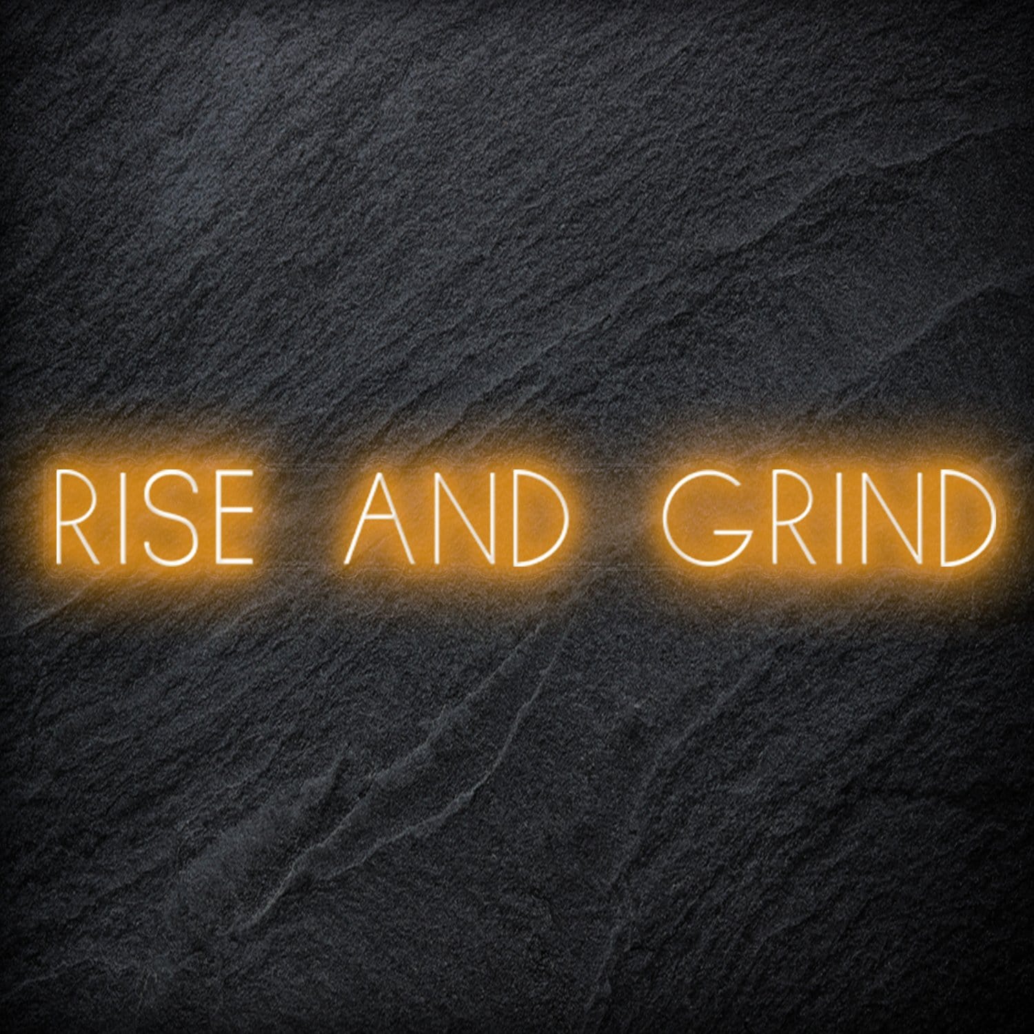 " Rise and Grind " LED Neon Sign Schriftzug - NEONEVERGLOW
