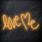 "Love Me " LED  Neon Schriftzug Sign - NEONEVERGLOW