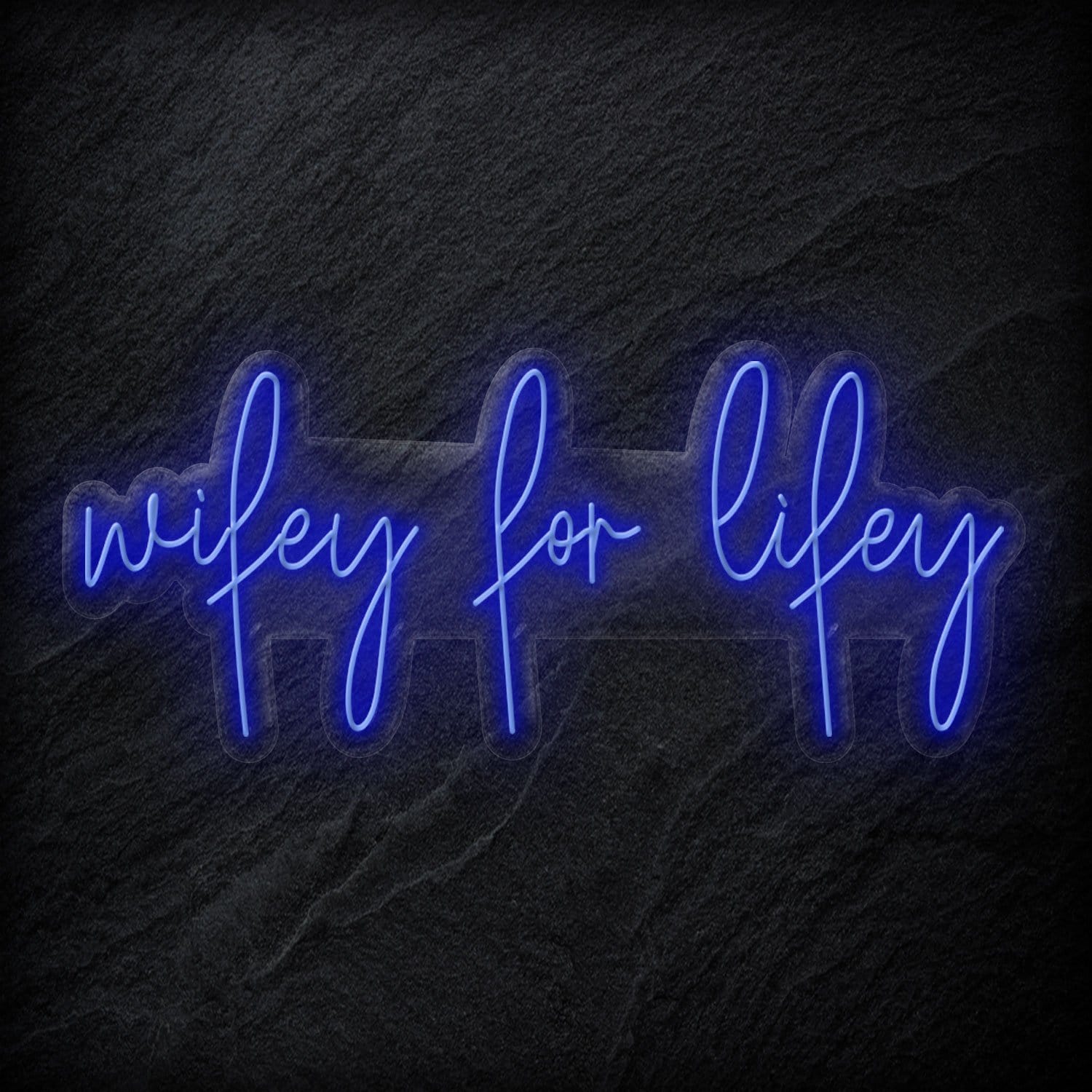 "Wifey for Lifey" LED Neon Schriftzug - NEONEVERGLOW