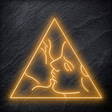 "Kiss" LED Neonschild Schriftzug - NEONEVERGLOW