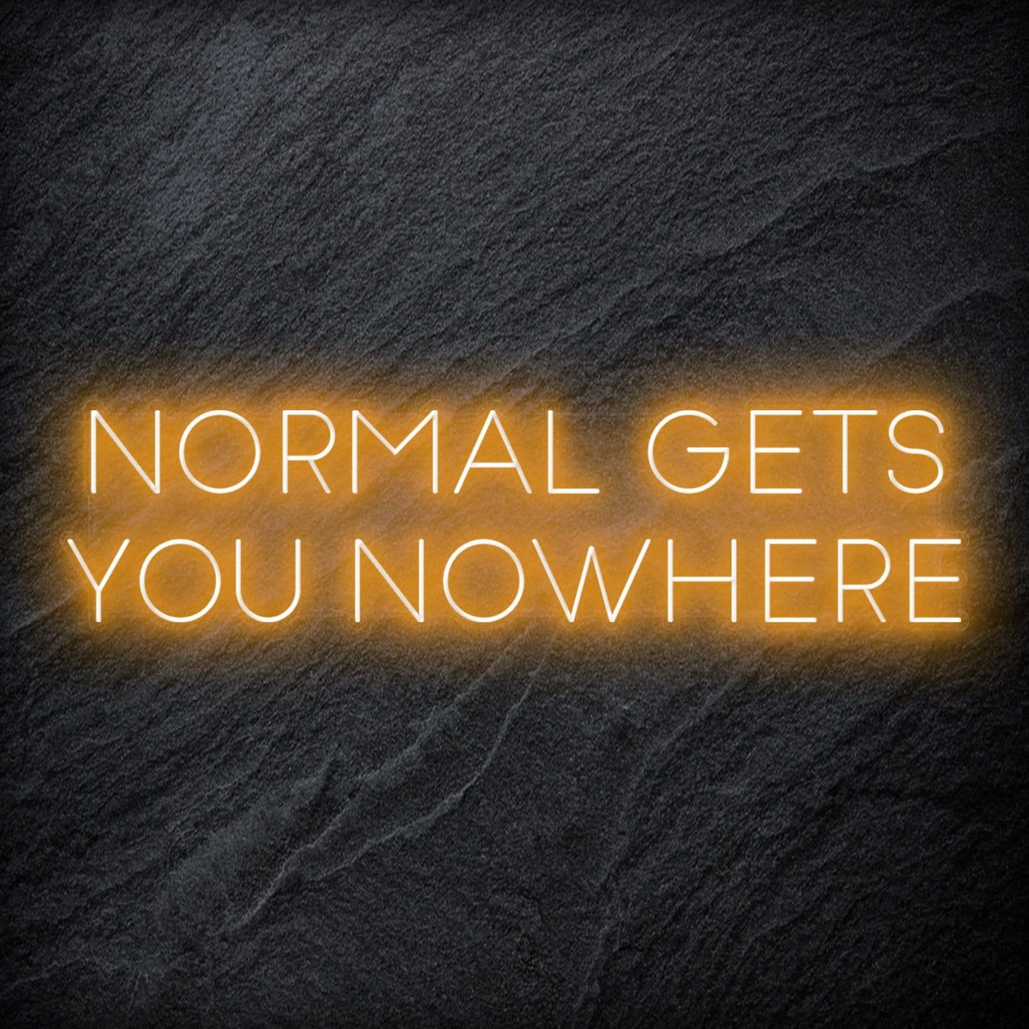 "Normal Gets You Nowhere" LED Neon Sign Schriftzug - NEONEVERGLOW