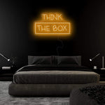 "Think The Box" LED Neonschild Sign - NEONEVERGLOW
