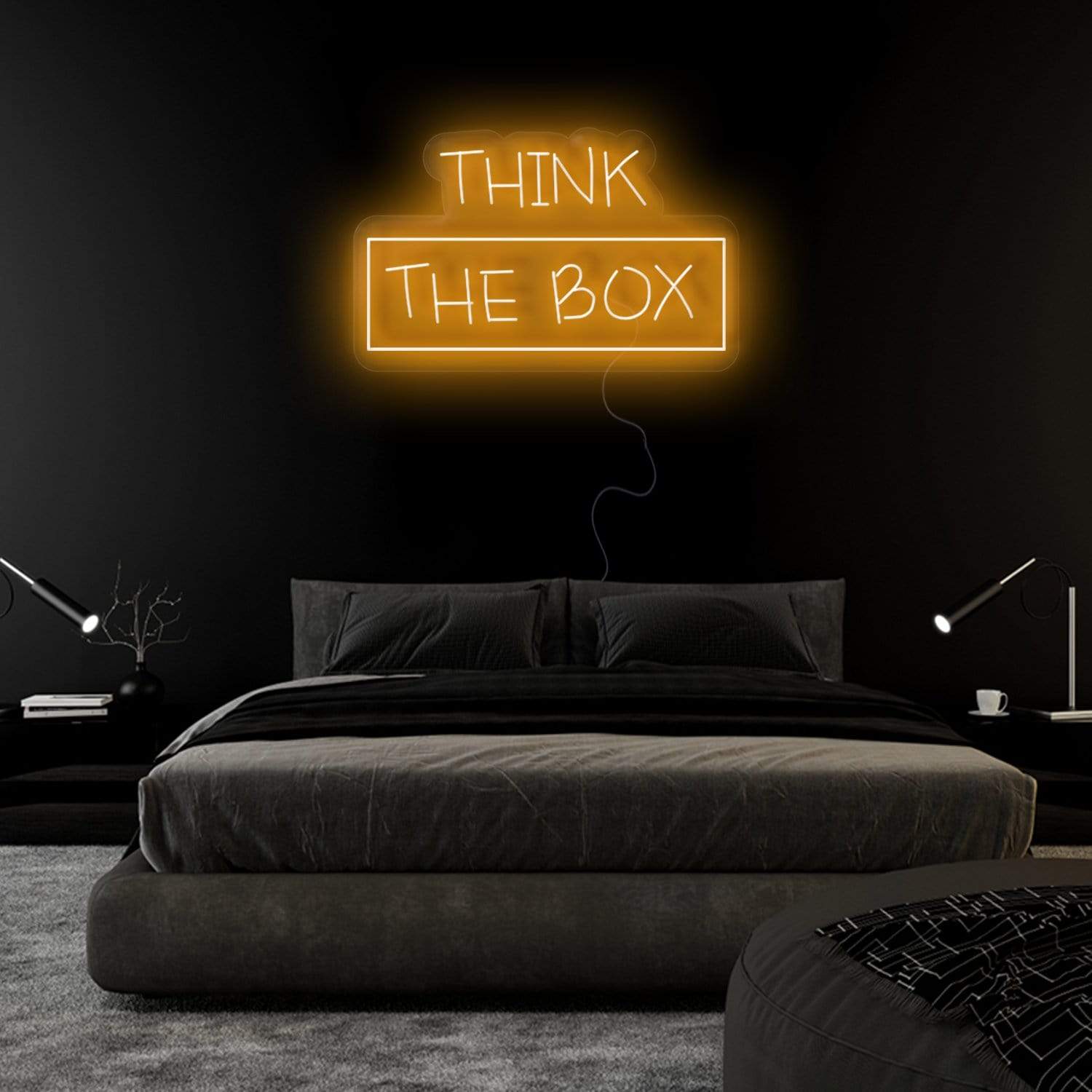 "Think The Box" LED Neonschild Sign - NEONEVERGLOW