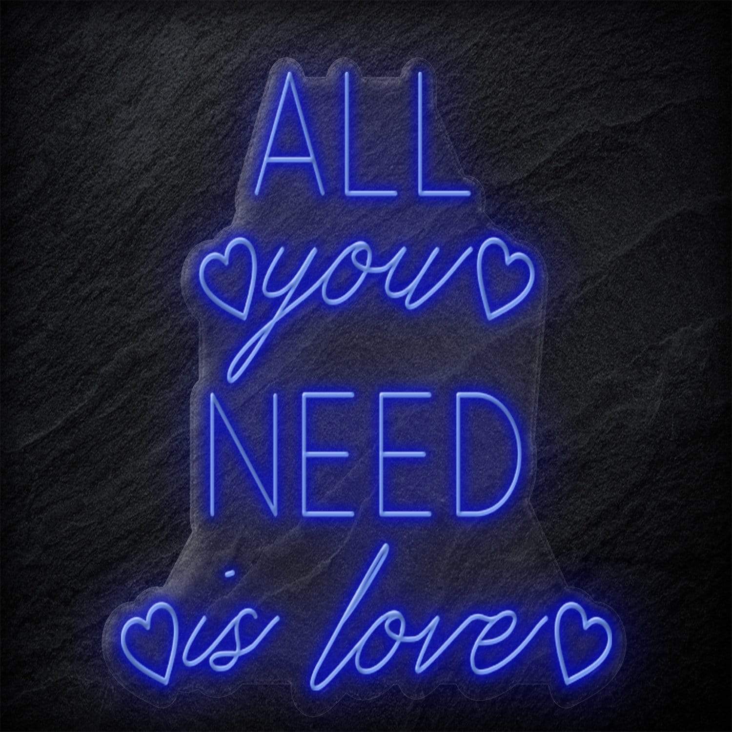 "All You Need Is Love" LED Neonschild - NEONEVERGLOW