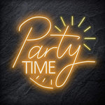 "Party Time" LED Neonschild Sign Schriftzug - NEONEVERGLOW