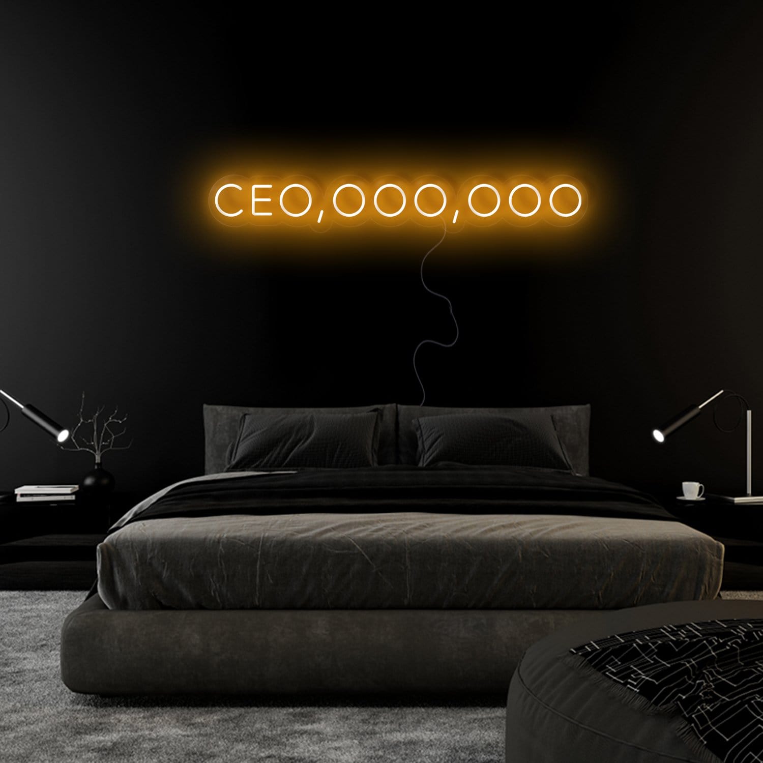 " Ceo,ooo,ooo" LED Neon Sign Schriftzug - NEONEVERGLOW