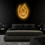 "Hände Liebe "LED  Neonschild Sign - NEONEVERGLOW