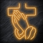 "Pray" LED Neonschild Sign Schriftzug - NEONEVERGLOW