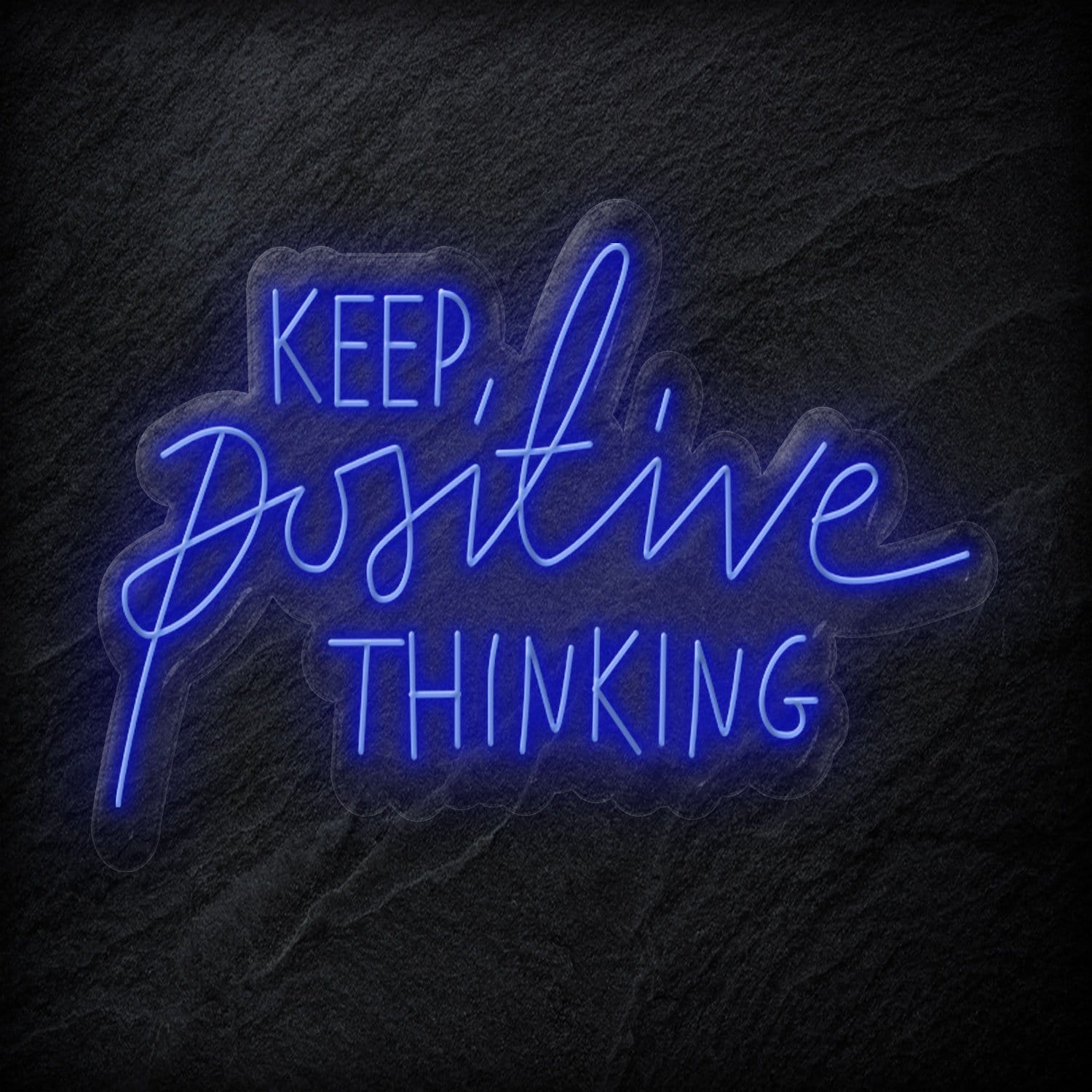 "Keep Positive Thinking" LED Neonschild Sign - NEONEVERGLOW