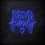 "Forever Family" LED Neonschild - NEONEVERGLOW