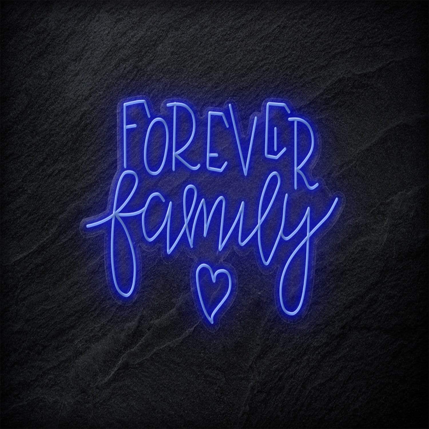 "Forever Family" LED Neonschild - NEONEVERGLOW