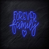 "Forever Family" LED Neonschild - NEONEVERGLOW