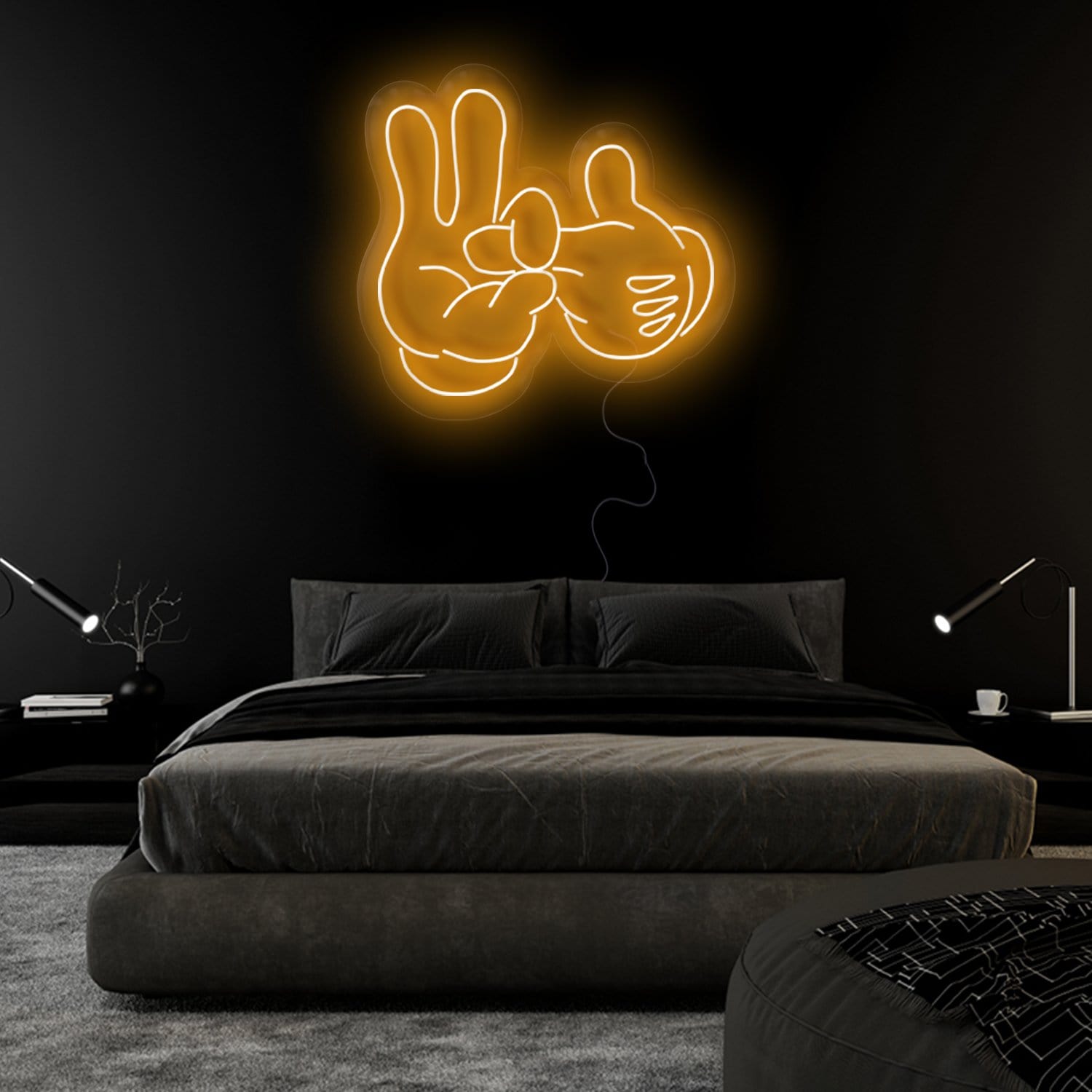 "2 Hände " LED Neonschild Sign - NEONEVERGLOW