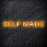 "Self Made" LED Neon Schriftzug Sign - NEONEVERGLOW