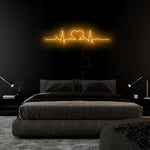 "Herz Puls" LED Neonschild Sign - NEONEVERGLOW