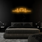"Herz Puls" LED Neonschild Sign - NEONEVERGLOW