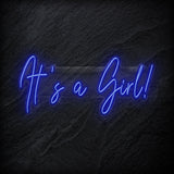 "Its a Girl" LED Neon Sign Schriftzug - NEONEVERGLOW