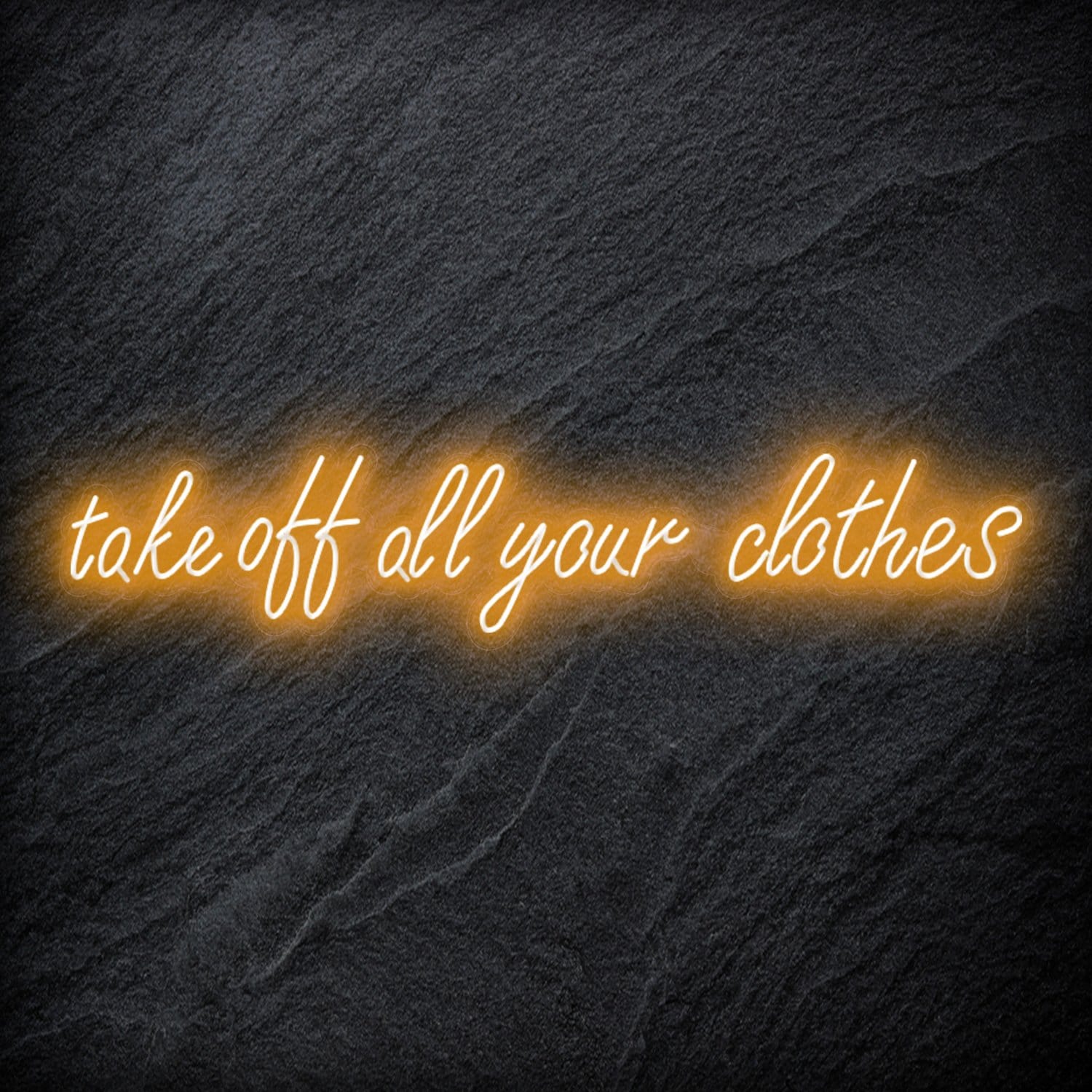 "Take Off All Your Clothes" LED Neon Schriftzug Sign - NEONEVERGLOW