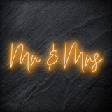 "Mr & Mrs"  LED  Neon Schriftzug Sign - NEONEVERGLOW