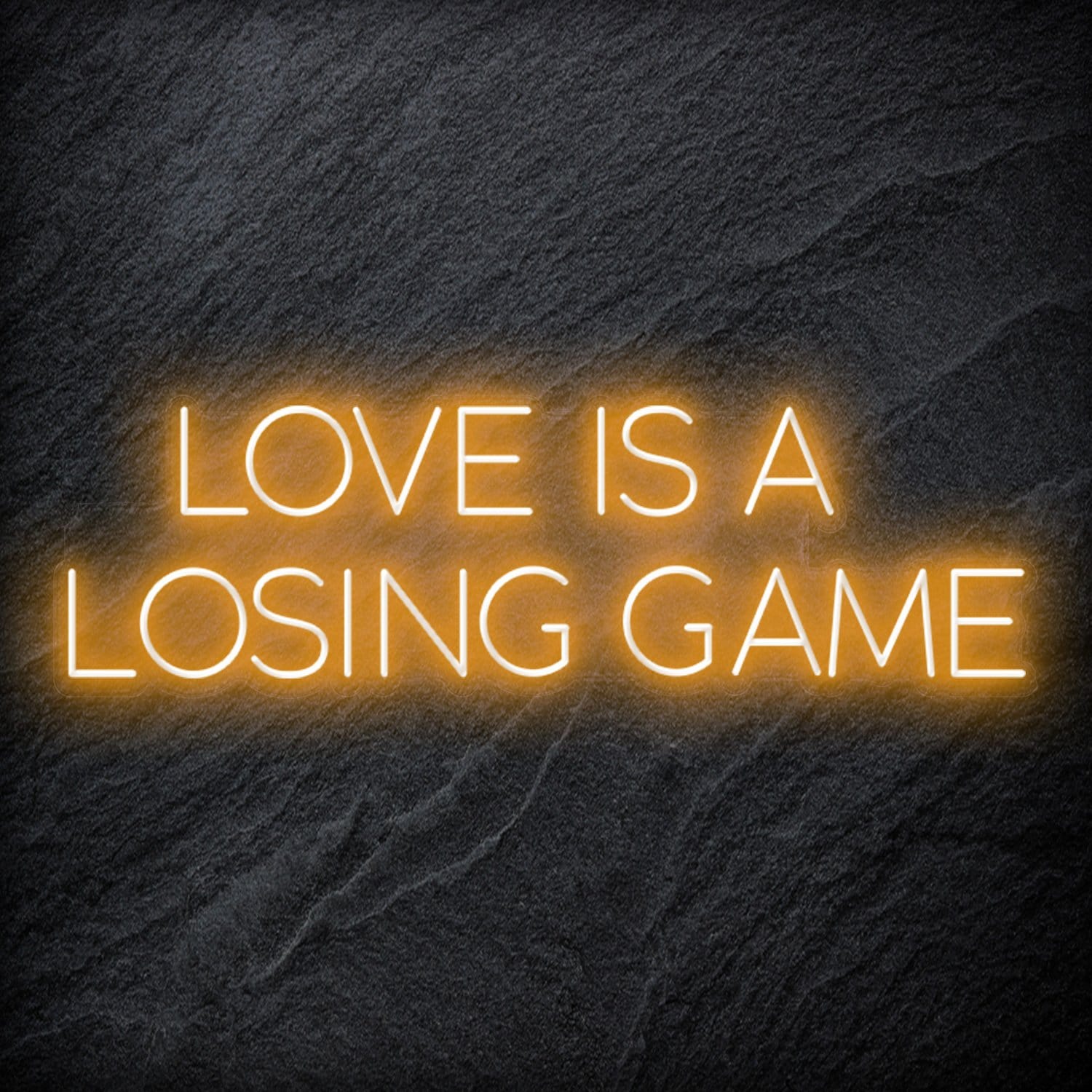 "Love Is A Losing Game" LED Neon Schriftzug Sign - NEONEVERGLOW