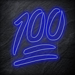 "100" LED Neon Schriftzug - NEONEVERGLOW