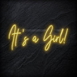 "Its a Girl" LED Neon Sign Schriftzug - NEONEVERGLOW