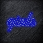 "Girls" LED Neon Schrifzug - NEONEVERGLOW